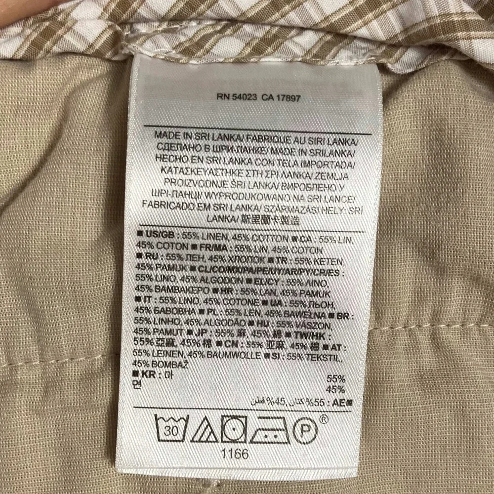 Banana Republic 31x32 Kentfield Straight Linen Blend Beige Mens Dress Pants